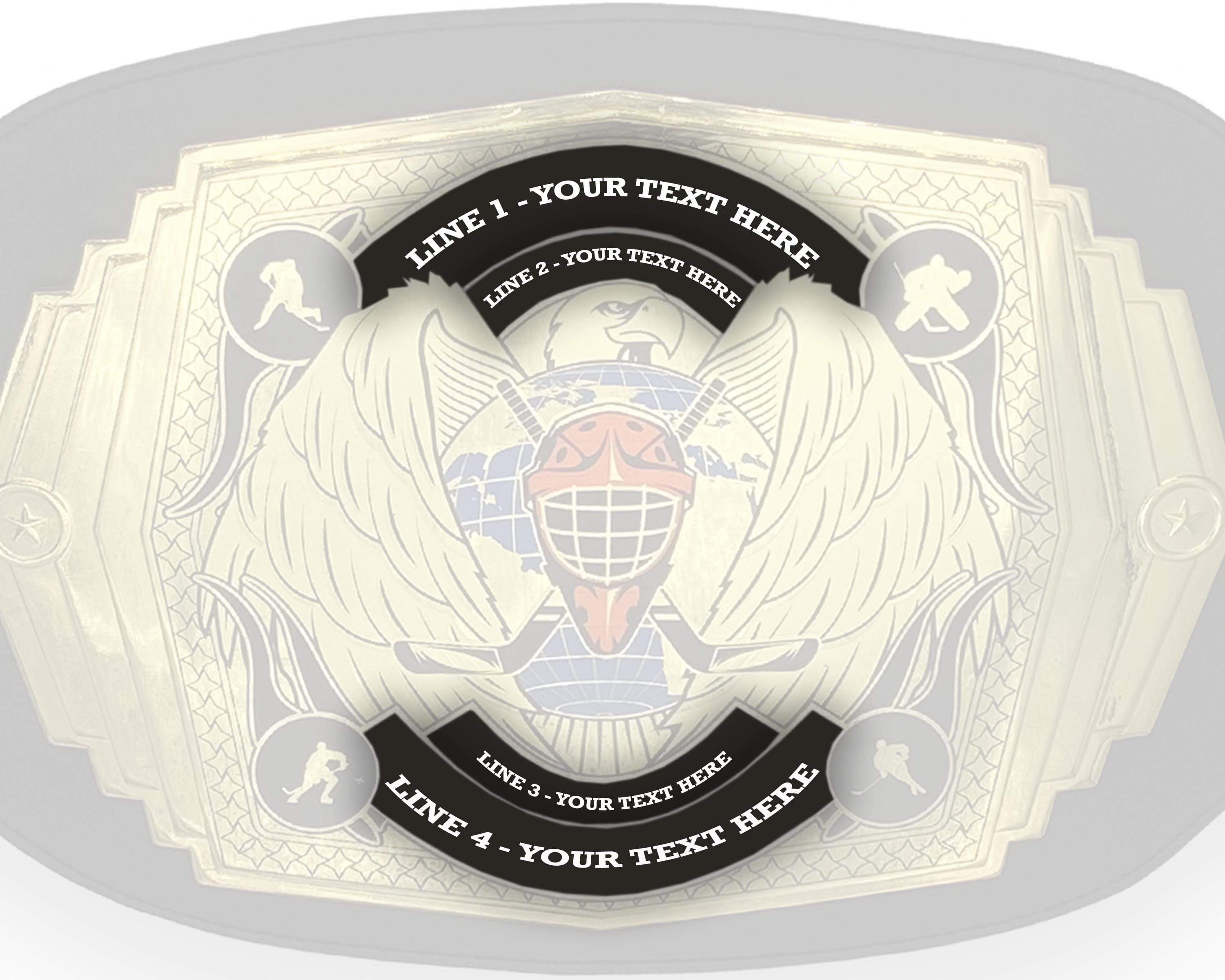 Fantasy Hockey Championship Belt - Custom Designs - TrophySmack