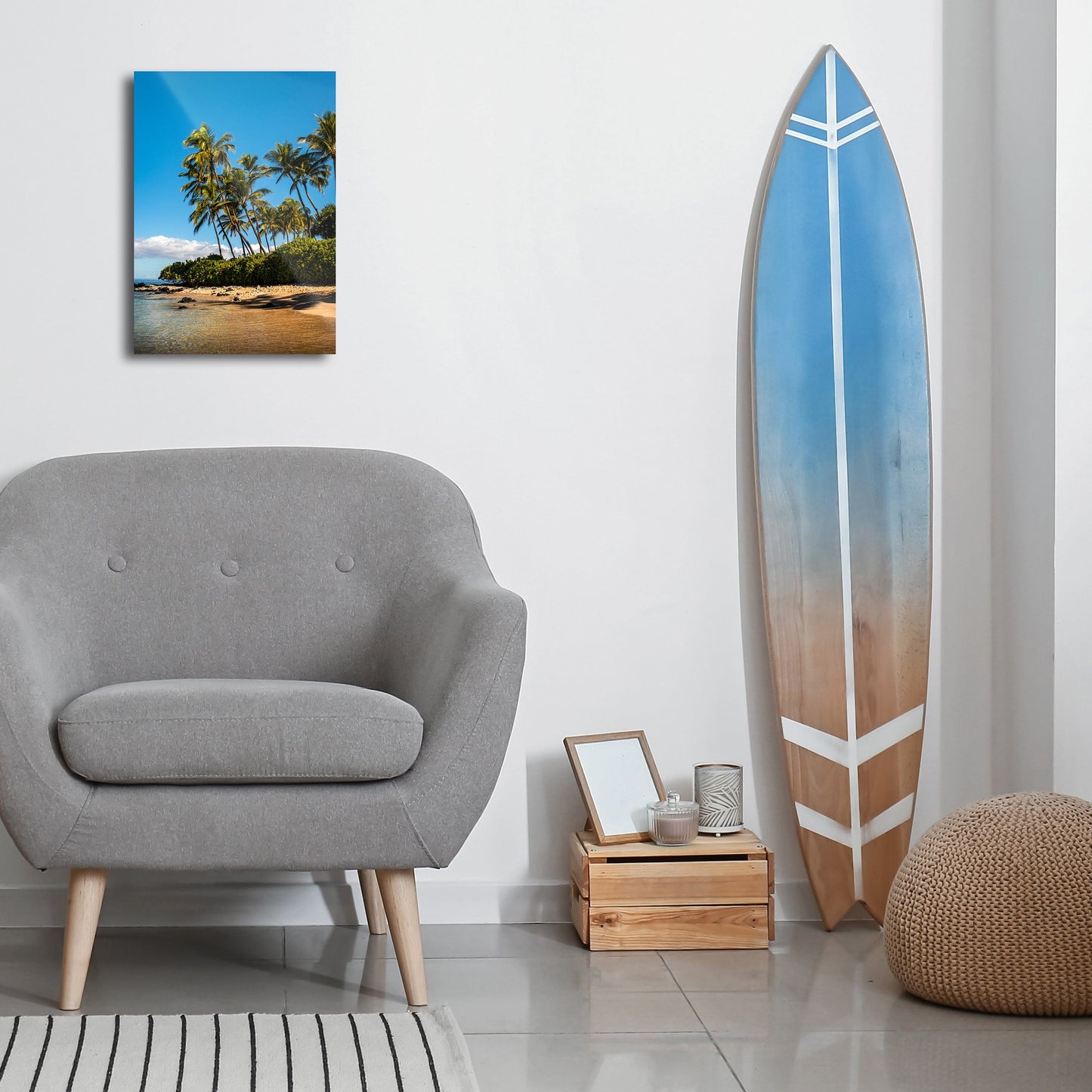 TrophySmack Tropical Palm - Metal Wall Art